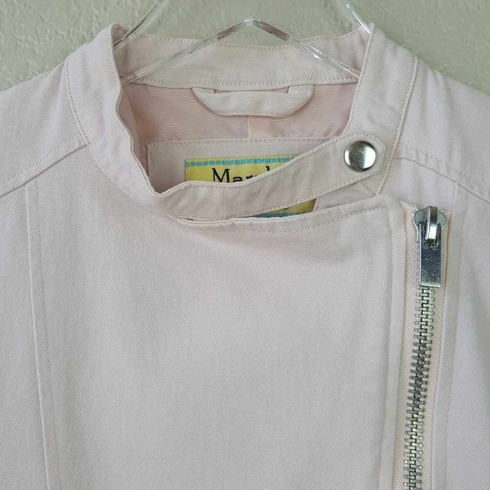 Maralyn & Me Soft Pink Moto Biker Zipper Jacket M - Picture 5 of 9